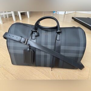 Burberry Holdall Charcoal Check
